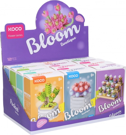 12 stiluri florale diferite într-un singur display box