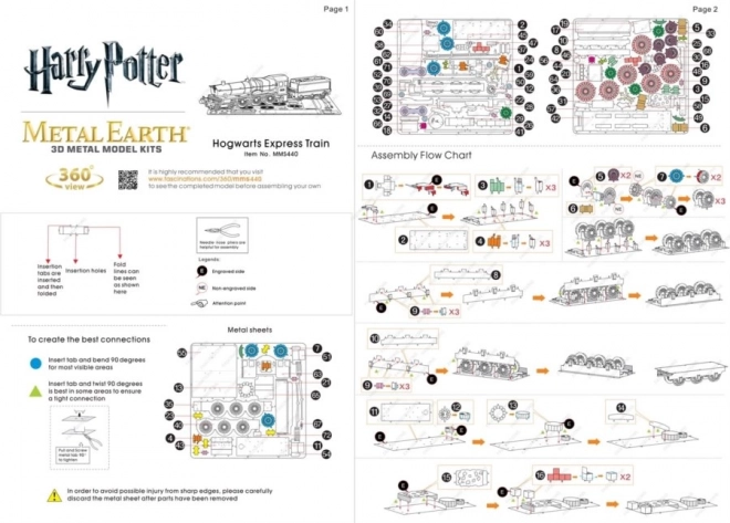 Puzzle 3D Metal Earth Expresul Hogwarts Harry Potter