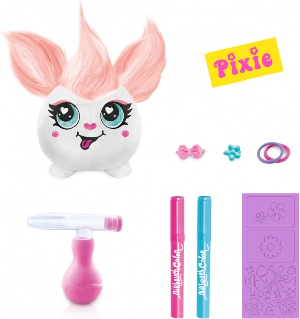Set creativ Airbrush pentru păr Hair'iffic Mini