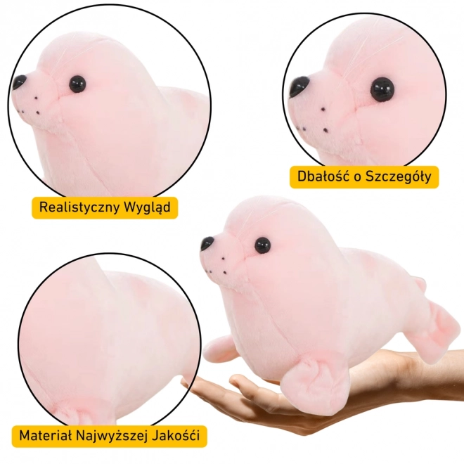 Foca de pluș roz