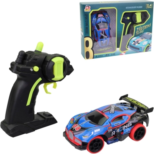 Mașină RC de curse 2,4 GHz 1:32 cu LED, 13 cm