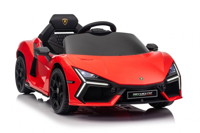 Mașinuță Lamborghini Revuelto pentru copii, roșie
