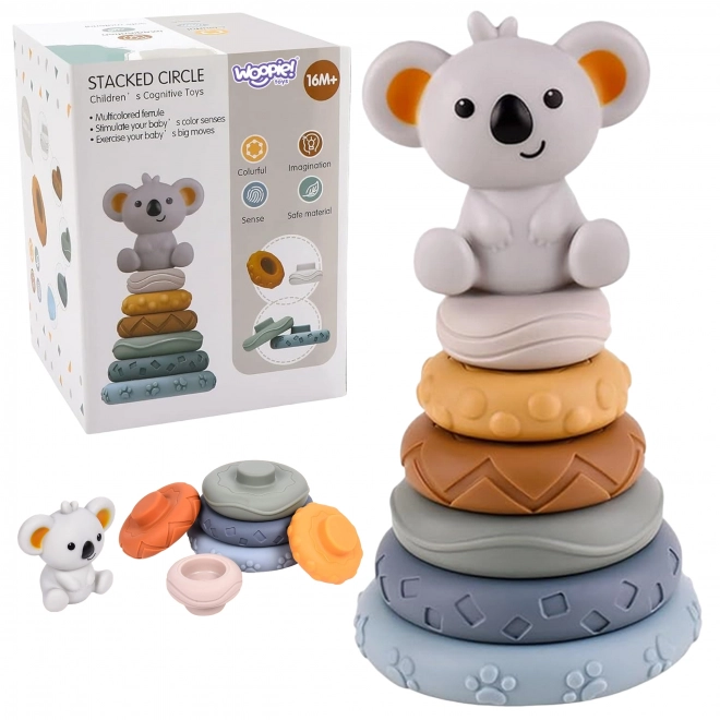 Set Educațional Piramidă Koala 2 în 1 WOOPIE