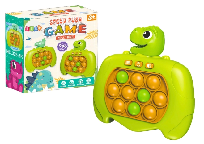 Consola Dinozaur Verde Joc Pop It