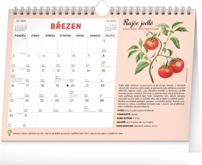 Calendar Notique lunar de planificare cu semințe 2026