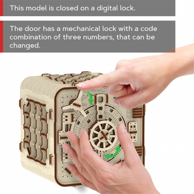 Puzzle 3D din lemn Trezor