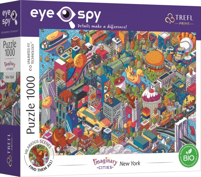 puzzle uft eye-spy orașe imaginare: new york, sua 1000 de piese