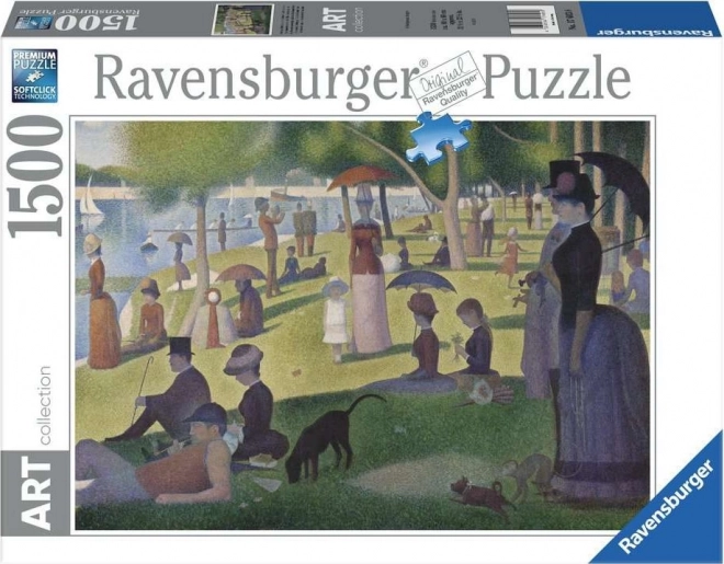 Puzzle Ravensburger după-amiază duminicală pe insula La Grande Jatte 1500 piese