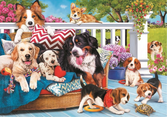 Puzzle cuteness overload: prietenie canină 1000 piese