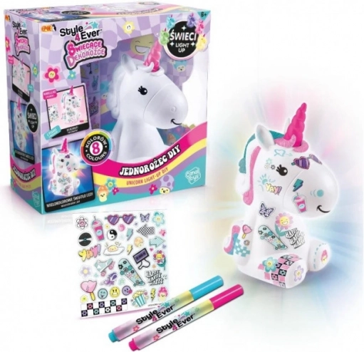 Decorațiune luminoasă - set DIY Unicorn