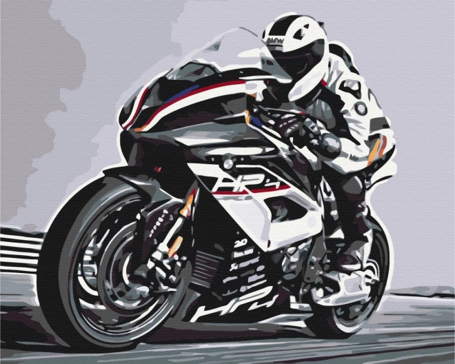 Pictură cu diamante motocicletă 30x40cm