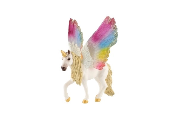 Unicorn cu aripi curcubeu