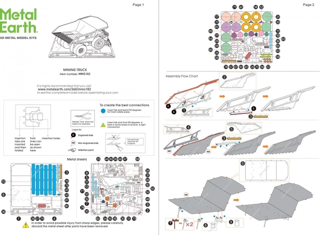 Puzzle 3D Metal Earth încărcător minier