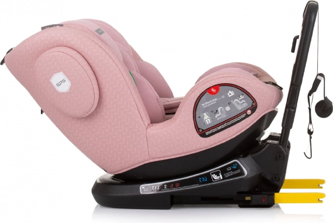 Scaun auto rotativ Chipolino Peak i-Size 40-150cm Isofix Flamingo