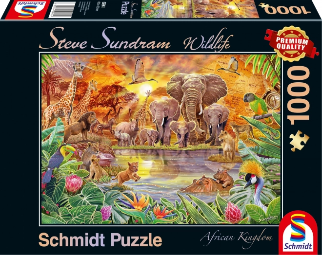 Puzzle Schmidt Regatul African: Natură Sălbatică 1000 piese