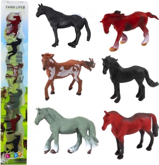 Set Figurină din Plastic de Cai - Variante Ferma de Animale
