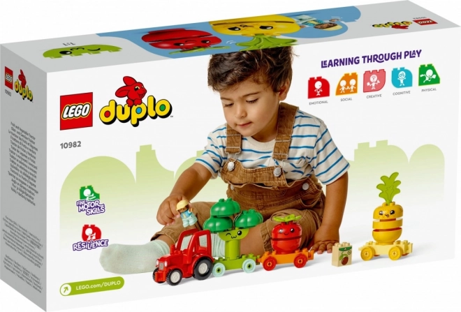 Tractorul cu legume și fructe LEGO DUPLO