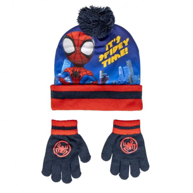 Set căciulă și mănuși Spidey