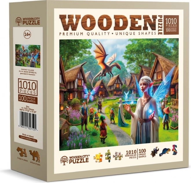 Puzzle din lemn fantasy satuc