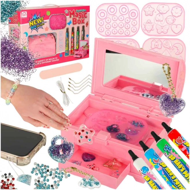 Set creativ pentru producerea bijuteriilor Cutia Magică UV