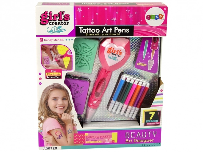 Set tatuaje dublu electronic cu șabloane