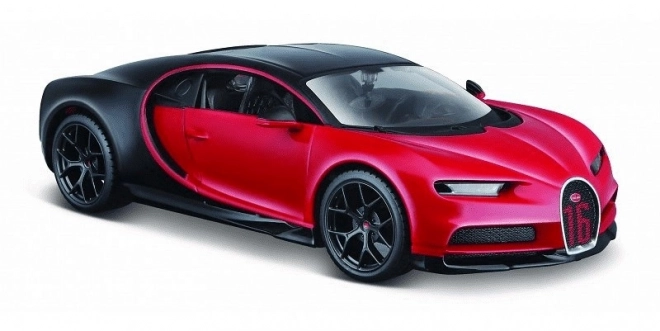 Model Bugatti Chiron Sport negru-roșu