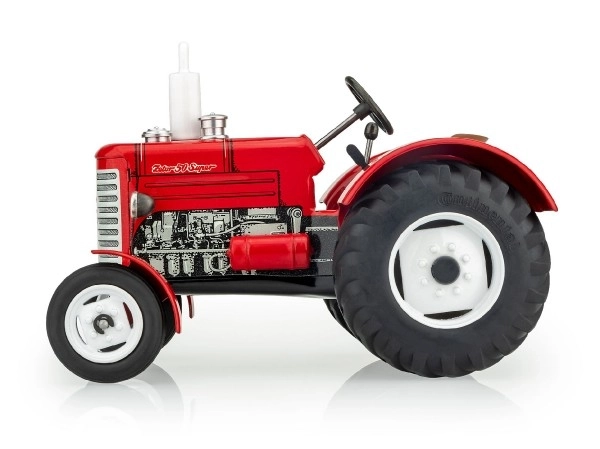 Tractor Zetor 50 Super pe cheie roșu din metal 15cm în cutie