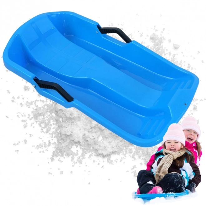Sănii din plastic cu spătar și frâne