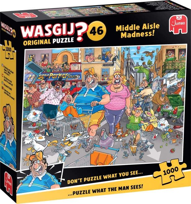 Puzzle Jumbo Wasgij: Nebunia Străzii Centrale 1000 piese