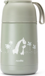 Termos cu mâner din silicon 620 ml, Sage Green