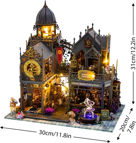 Casa de păpuși miniaturală Castelul Huoluo de la 2Kids Toys
