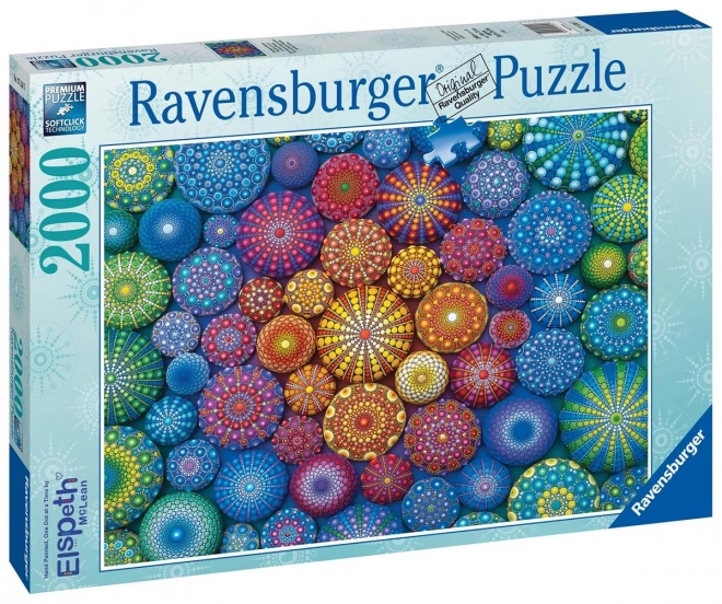 Puzzle Mandale Curcubeu Radiant de la Ravensburger 2000 piese