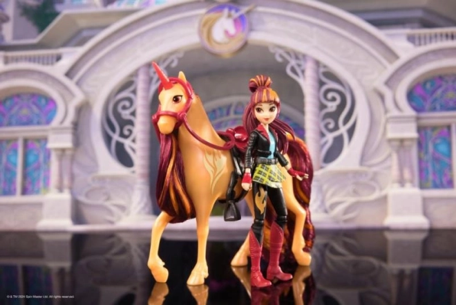 Set figurine academie unicorni Valentina și Cinder