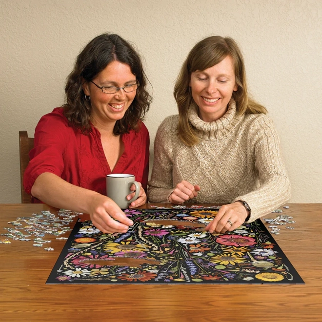 Puzzle Cobble Hill Flori Presate: Fericire 1000 Piese