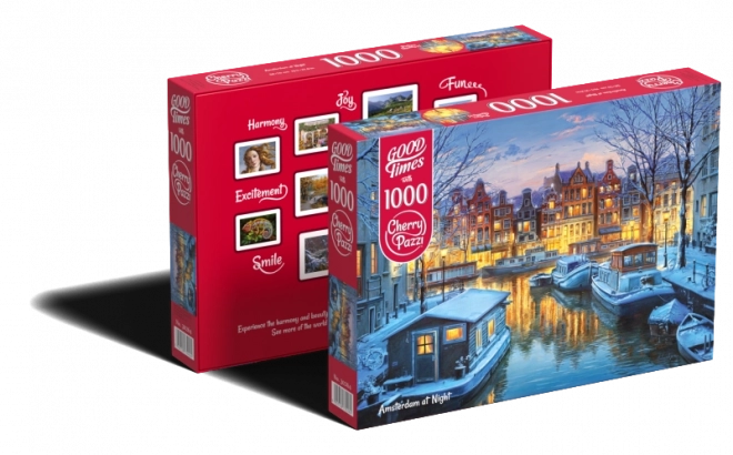 Puzzle Amsterdam noaptea 1000 piese