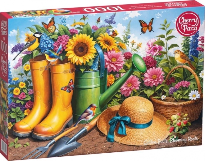 Puzzle Cizmele Aurii în grădină 1000 piese