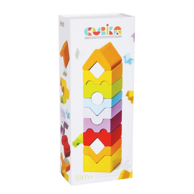 Cubika Turnul XI - Puzzle din lemn 12 piese