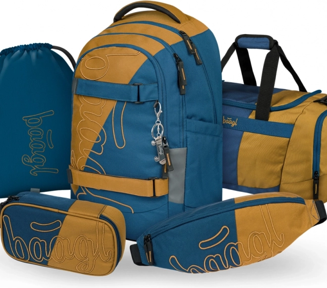 Set şcolar BAAGL Skate Max Duo: Rucsac, Penar, Săculeţ, Geantă sport şi Borsetă