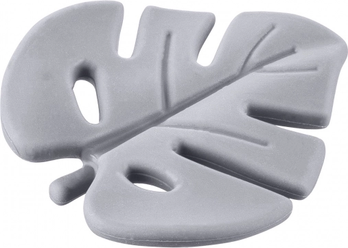 Jucărie de dentiție din silicon Leaf, Gri Porumbel