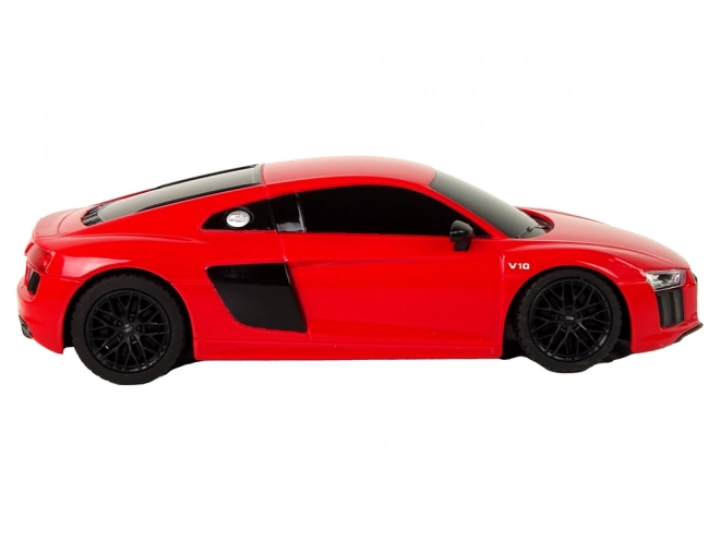 Mașină cu telecomandă audi r8 roșie 1:24