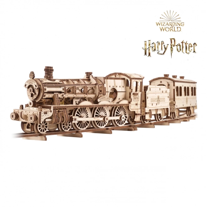 Puzzle mecanic 3D din lemn Hogwart Express Ugears Harry Potter