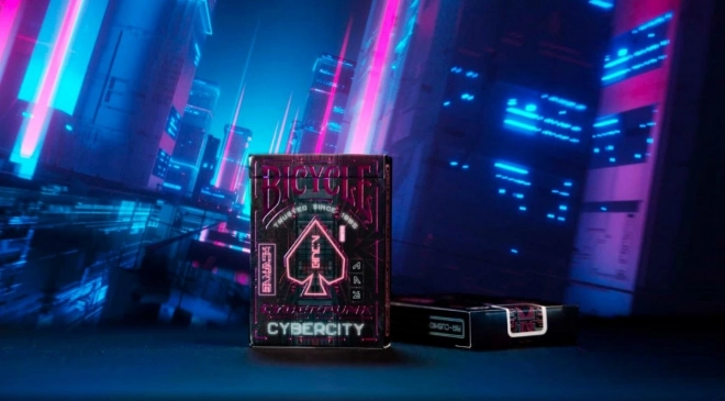 Cărți de joc Cyberpunk Cyber City