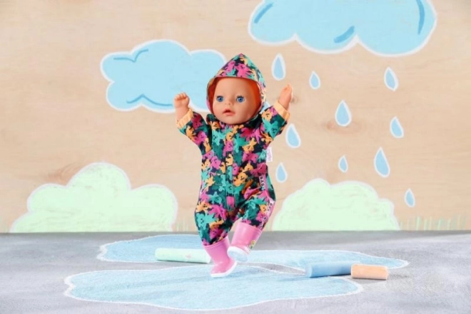 Combinezon de ploaie pentru păpușă BABY born de 36 cm