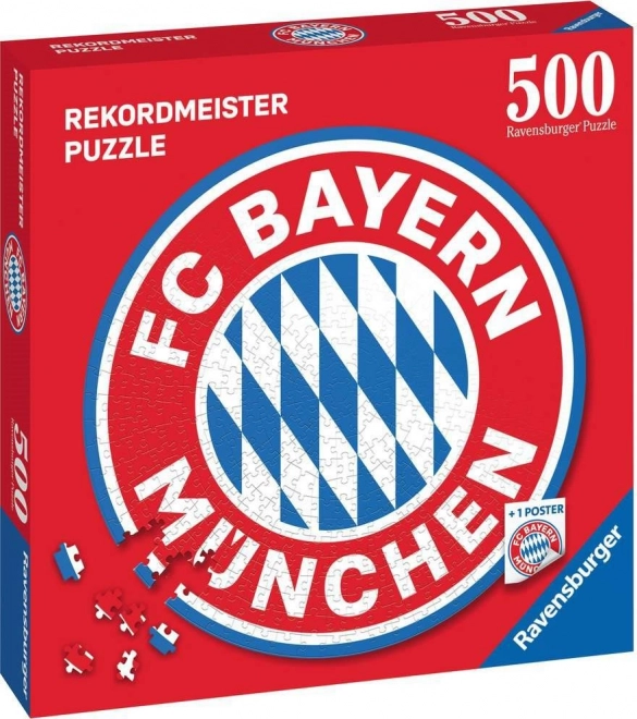 Puzzle rotund logo FC Bayern 500 piese