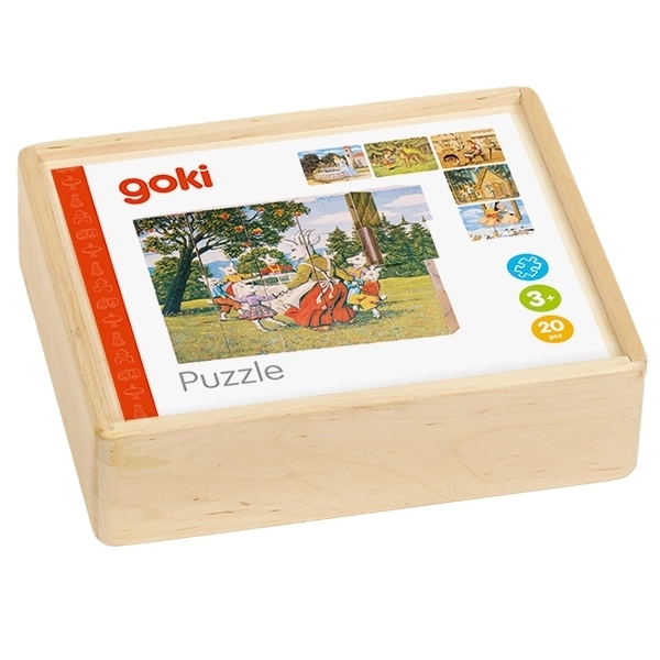 Cuburi din lemn cu povești Goki