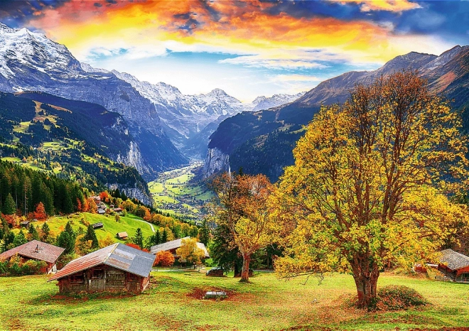 Puzzle sat alpin pitoresc 1000 piese
