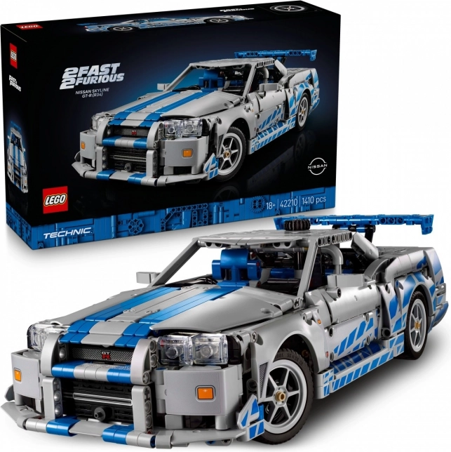 Klocki Technic Nissan Skyline GT-R din filmul Fast and Furious