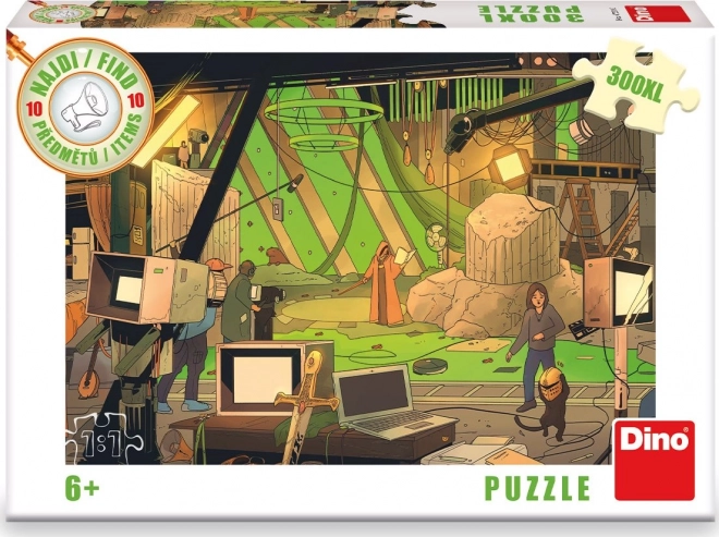 Puzzle DINO găsește 10 obiecte: Film XL 300 piese