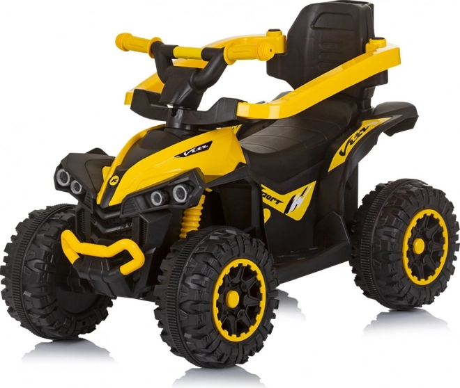 Vehicul de împins cu acoperiș și tijă de ghidare Chipolino ATV galben