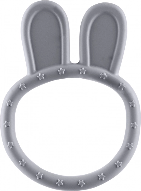 Inel de dentiție din silicon Rabbit, Dove Grey
